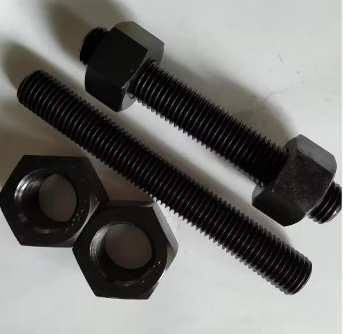 ASTM A193 B7 پیچ و مهره میخ تمام رزوه دار با مهره شش گوش سنگین ASTM A{2}H